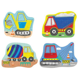 Floss and Rock τα Πρώτα μου Παζλ 3,4,6,8 τμχ "κατασκευές" - 40p3595