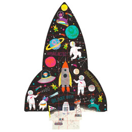 Floss and Rock Παζλ 80 τμχ "Διάστημα"  σε Σχήμα Πύραυλου- 39p3530