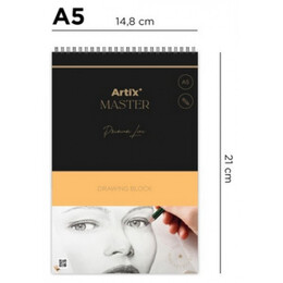 Μπλοκ Σχεδίου Drawing Block Artix Α5 180gr 30 Φύλλα PB1017