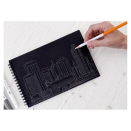 Μπλοκ Σχεδίου Black Paper Block Artix Α3 200gr 40 Φύλλα PB1025