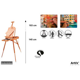 Καβαλέτο Γαλλικό Artix 78x100x145(183)cm PP731