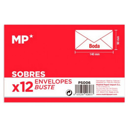 Φάκελα Λευκά MP 140 x 90mm 12τμχ PS006