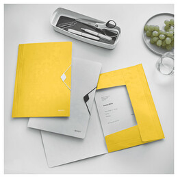 Ντοσιέ LEITZ Wow Α4 Με Λάστιχο Κίτρινο 4599