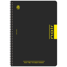 Τετράδιο Σπιράλ Typotrust B5 17X25 3 Θεμάτων Noir 4553 ΜΑΥΡΟ