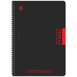 Τετράδιο Σπιράλ Typotrust B5 17X25 2 Θεμάτων Noir 4552 ΜΑΥΡΟ