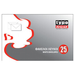 Φάκελλα λευκα με αυτοκόλλητο 114 Χ 229mm πακ 25 τεμ 3005-25