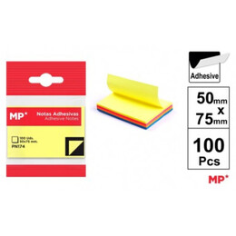 Αυτοκόλλητα Χαρτάκια Σημειώσεων 50x75mm 100φ NEON MP PN174