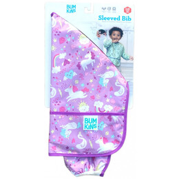 Bumkins Αδιάβροχη Σαλιάρα - Ποδιά με Μανίκια - Sleeved Bib Unicorns - 331436