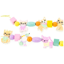 Σετ Κατασκευής Κοσμημάτων Girabrilla Με Ξύλινες Χάντρες Και Σκυλάκια 87025