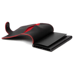 Miniwallet Secrid - Perforated Black Red Πορτοφόλι MPf-Black-Red