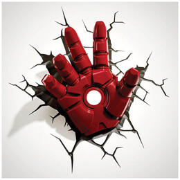 Φωτιστικό Τοίχου Αυτοκόλλητο 3D The Source 3DL Marvel Iron Man Hand Light 3DL75195