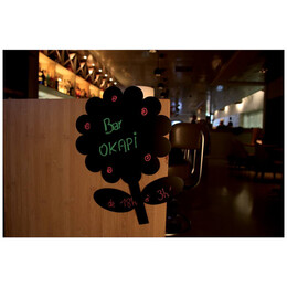 Μαυροπίνακας Επιτοίχιος Securit Λουλούδι FB-FLOWER