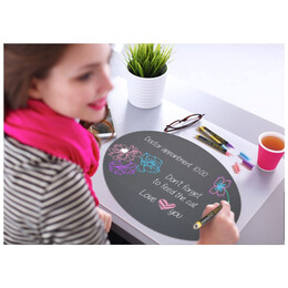 Μαυροπίνακας Επιτοίχιος Securit Οβάλ FB-OVAL