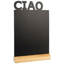 Μαυροπίνακας Επιτραπέζιος Securit Διπλής Όψης με Ξύλινη Βάση Ciao FBT-CIAO