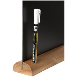 Μαυροπίνακας Επιτραπέζιος Securit Διπλής Όψης με Ξύλινη Βάση Kiss FBT-KISS