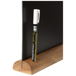 Μαυροπίνακας Επιτραπέζιος Securit Διπλής Όψης με Ξύλινη Βάση Love FBT-LOVE