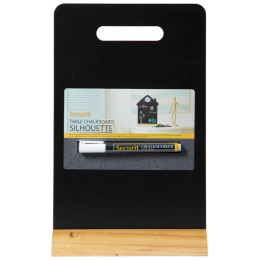 Μαυροπίνακας Επιτραπέζιος Securit Διπλής Όψης με Ξύλινη Βάση Χερούλι FBT-CARRY