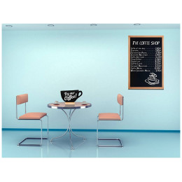 Μαυροπίνακας Επιτραπέζιος Securit Διπλής Όψης με Ξύλινη Βάση Κούπα FBT-CUP