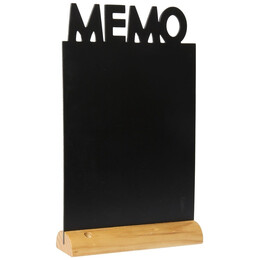 Μαυροπίνακας Επιτραπέζιος Securit Διπλής Όψης με Ξύλινη Βάση Memo FBT-MEMO