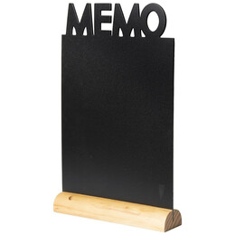 Μαυροπίνακας Επιτραπέζιος Securit Διπλής Όψης με Ξύλινη Βάση Memo FBT-MEMO