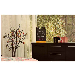 Μαυροπίνακας Επιτραπέζιος Securit Διπλής Όψης με Ξύλινη Βάση Memo FBT-MEMO