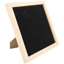 Κορνίζα Επιτραπέζια Ξύλινη Securit Με Τσόχινη Επιφάνεια Για Στήριξη Γραμμάτων Συμβόλων Αριθμών WLB-TE-30-30