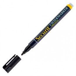 Μαρκαδόρος Υγρής Κιμωλίας Securit Marker 100 Black SMA100-BL