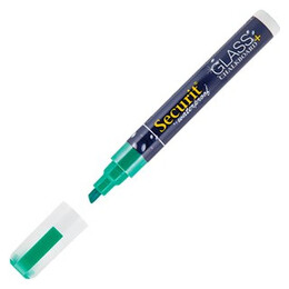 Μαρκαδόρος Υγρής Κιμωλίας Αδιάβροχος Securit Marker 610 For Glass & Chalkboard Green SMA610-GR