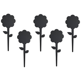 Πινακάκια Μαυροπίνακα Securit Καρφωτά Διπλής Όψης Λουλούδι Σετ 5 τεμαχίων TAG-FLOWER-5