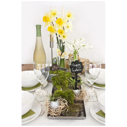 Πινακάκια Μαυροπίνακα Securit Καρφωτά Διπλής Όψης Λουλούδι Σετ 5 τεμαχίων TAG-FLOWER-5