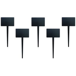 Πινακάκια Μαυροπίνακα Securit Καρφωτά Διπλής Όψης Ορθογώνια Σετ 5 τεμαχίων TAG-RECTANGLE-5