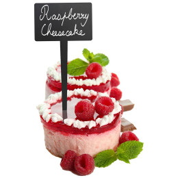 Πινακάκια Μαυροπίνακα Securit Καρφωτά Διπλής Όψης Ορθογώνια Σετ 5 τεμαχίων TAG-RECTANGLE-5