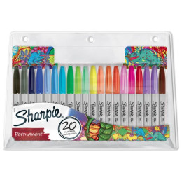 Μαρκαδόροι Ανεξίτηλοι Sharpie Fine 1mm 20τμχ 2061128