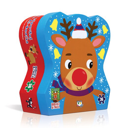 Ο Τάρανδος του αϊ-Βασίλη - Βιβλίο και Παζλ 36τμχ