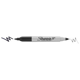 Μαρκαδόρος Ανεξίτηλος Sharpie Twin Tip F-UF Black