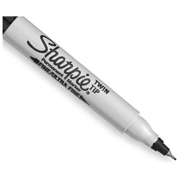 Μαρκαδόρος Ανεξίτηλος Sharpie Twin Tip F-UF Black