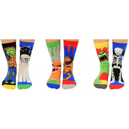 Σετ Παιδικές Κάλτσες United ODD Socks The Zombodies 3 Ζευγάρια σε Συσκευασία Δώρου 94.01.009