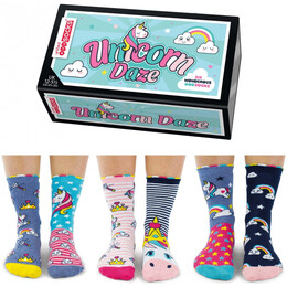 Σετ Παιδικές Κάλτσες United ODD Socks Unicorn Daze 3 Ζευγάρια σε Συσκευασία Δώρου 94.01.010