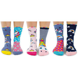 Σετ Παιδικές Κάλτσες United ODD Socks Unicorn Daze 3 Ζευγάρια σε Συσκευασία Δώρου 94.01.010
