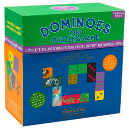 Ντόμινο Και Παζλ 2 Σε 1 Floss & Rock Dino - Δεινόσαυροι 45P6491