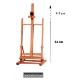 Καβαλέτο Επιτραπέζιο Artix Ξύλινο 34x37x83(117)cm PP724