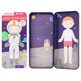 Μαγνητικό Παζλ σε Μεταλλική Κασετίνα mierEdu Space Adventurers 30τμχ ME082