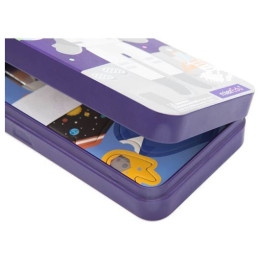 Μαγνητικό Παζλ σε Μεταλλική Κασετίνα mierEdu Space Adventurers 30τμχ ME082