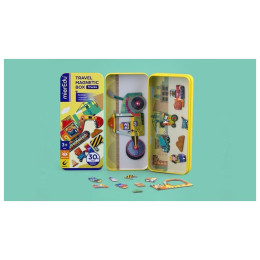 Μαγνητικό Παζλ σε Μεταλλική Κασετίνα mierEdu Truck 30τμχ ME0882