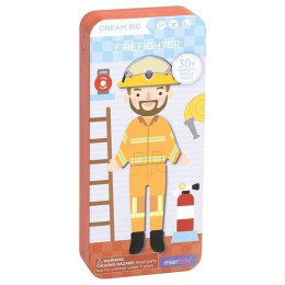 Μαγνητικό Παζλ σε Μεταλλική Κασετίνα mierEdu Firefighter 30τμχ ME085