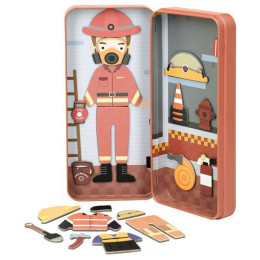Μαγνητικό Παζλ σε Μεταλλική Κασετίνα mierEdu Firefighter 30τμχ ME085