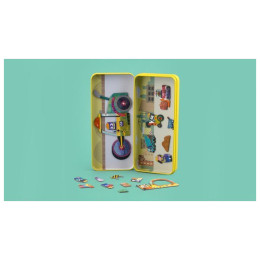 Μαγνητικό Παζλ σε Μεταλλική Κασετίνα mierEdu Truck 30τμχ ME0882