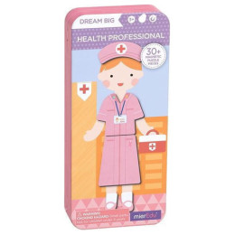 Μαγνητικό Παζλ σε Μεταλλική Κασετίνα mierEdu Health Professional 30τμχ ME087