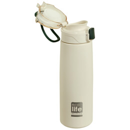 Ανοξείδωτo Μπουκάλι Ecolife Με infuser 550ml White Thermos 33-BO-3034