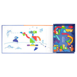 Μαγνητικό Εκπαιδευτικό Παιχνίδι Παζλ mierEdu Shapes 70τμχ ME152